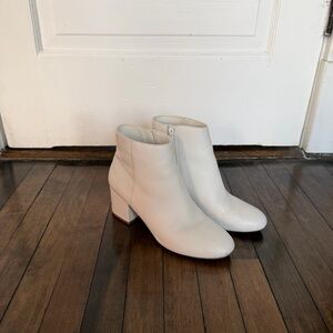 ASOS White Ankle Boots